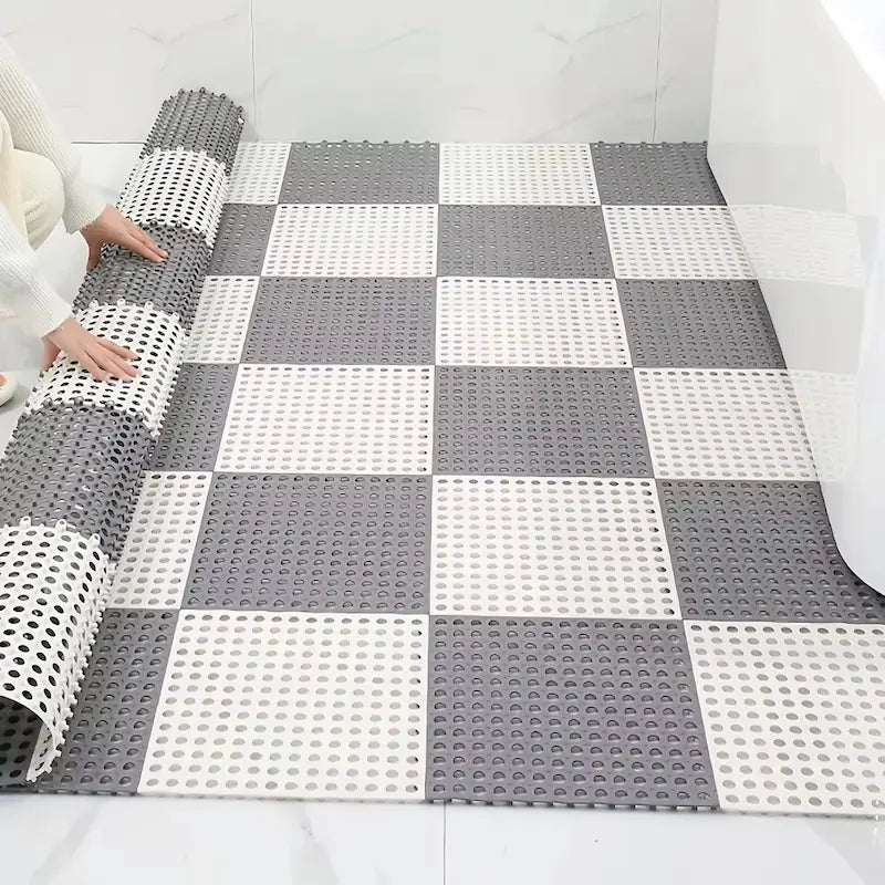 Ensemble tapis de douche drainant – Évacuation rapide de l’eau