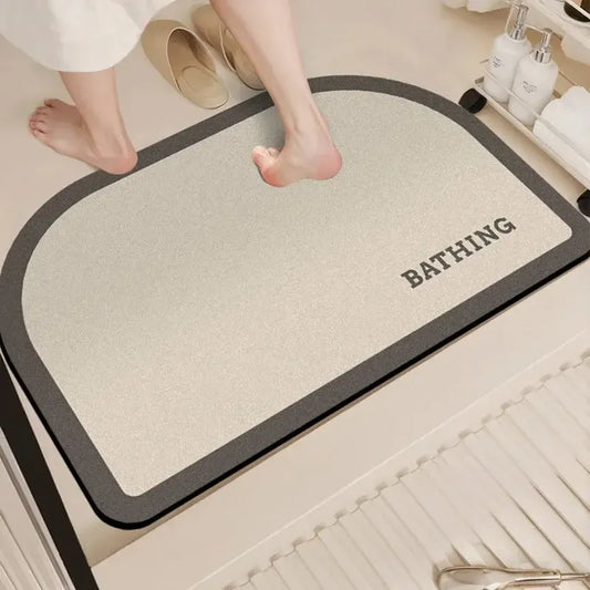 Tapis de bain diatomite Bathing - Super absorbant & anti-taches
