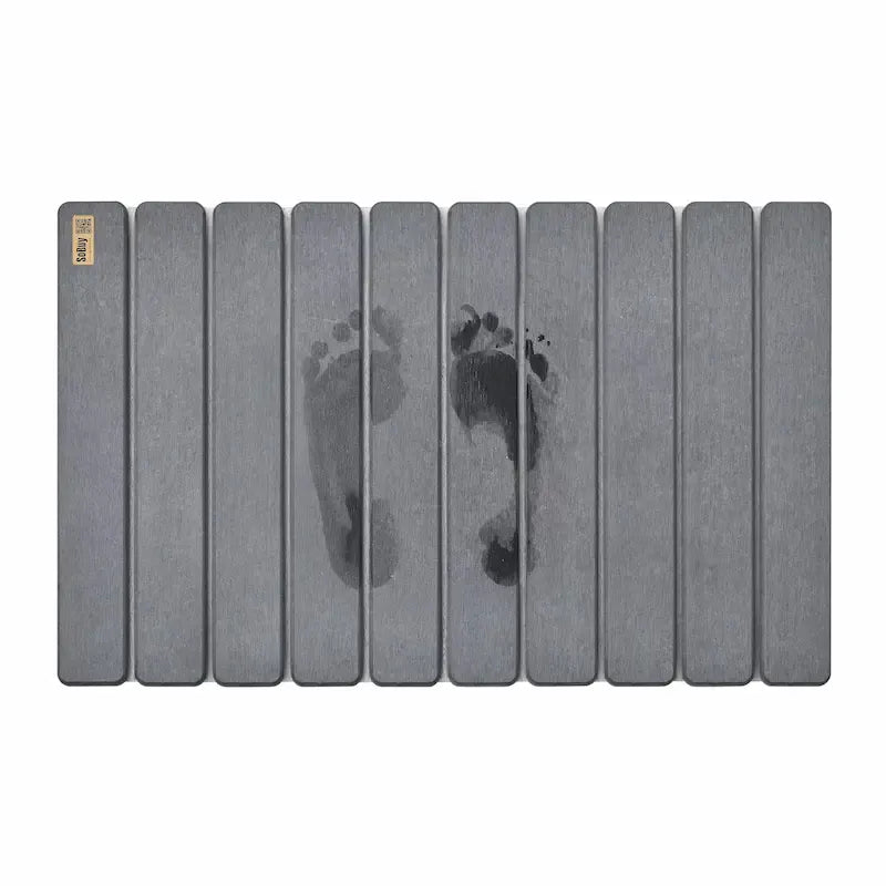 Tapis de bain diatomite en pierre – Absorption naturelle