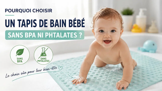Pourquoi choisir un tapis de bain bébé sans BPA ni phtalates ?