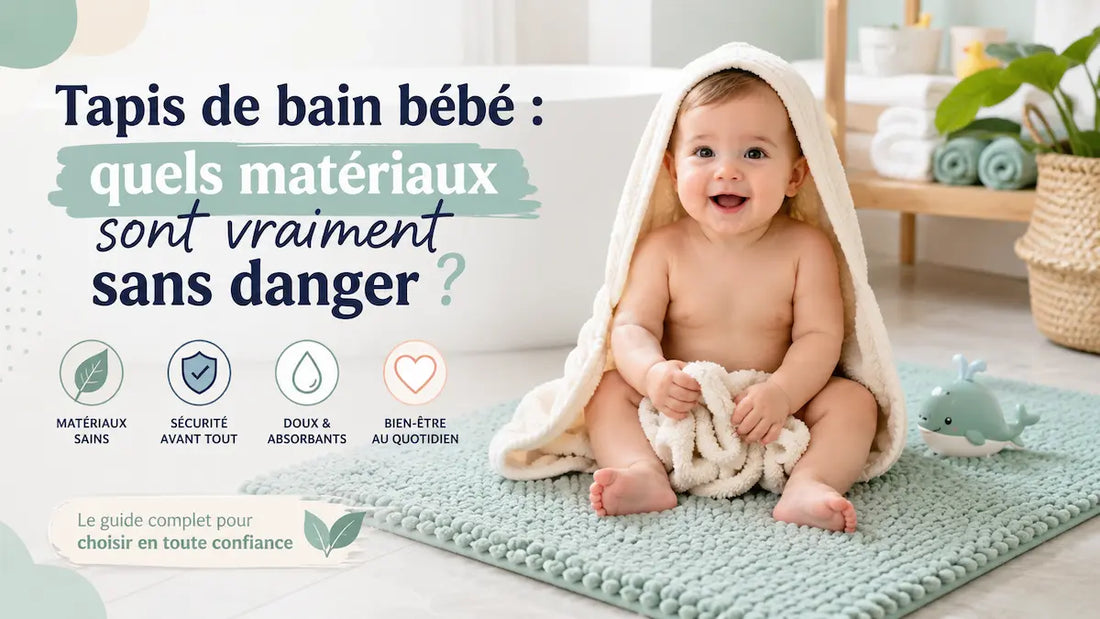 Tapis de bain bébé : quels matériaux vraiment sans danger ?