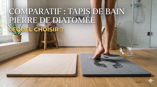 Comparatif tapis de bain pierre de diatomée : lequel choisir ?