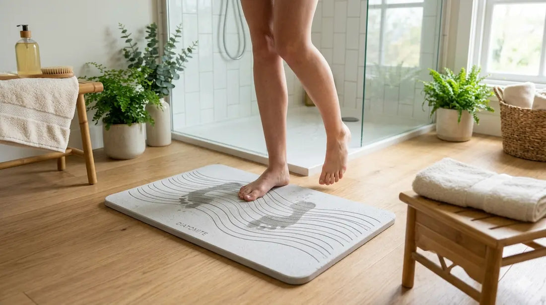 Tapis de bain écologique : la diatomite solution durable ?