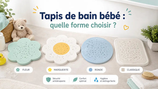 Tapis de bain bébé : quelle forme choisir ?