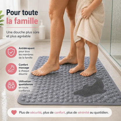 Tapis de douche massage lavable