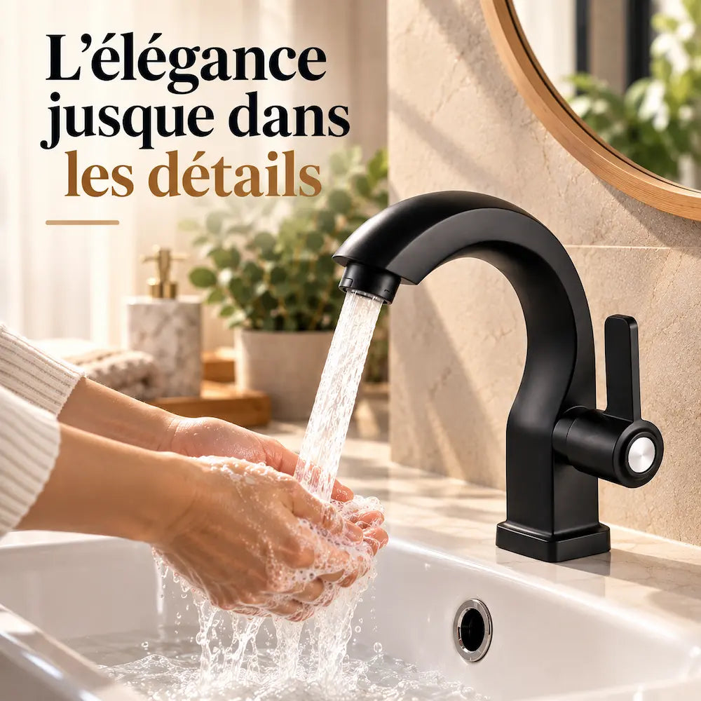 Robinet monotrou – Levier unique avec purificateur ABS
