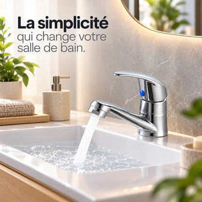 Robinet de lavabo – Alliage et arrivée d’eau froide