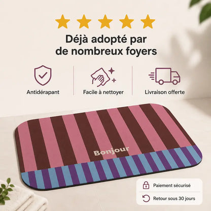 Tapis de bain diatomite Bonjour