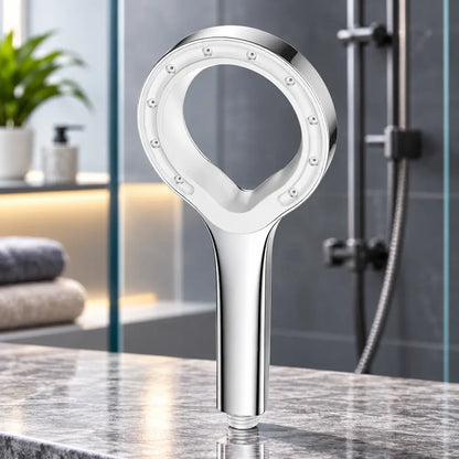 Pommeau de douche pressurisé – Grand panneau, jet puissant