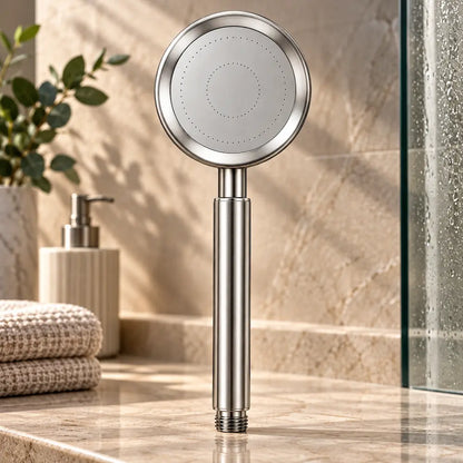 Pommeau de douche en inox – Haute pression, jets pluie