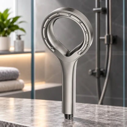 Pommeau de douche pressurisé – Grand panneau, jet puissant