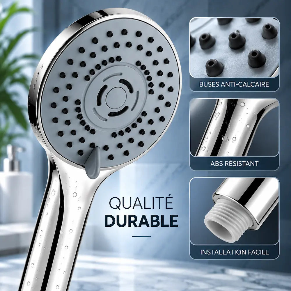 Pommeau de douche 5 modes – Jet haute pression