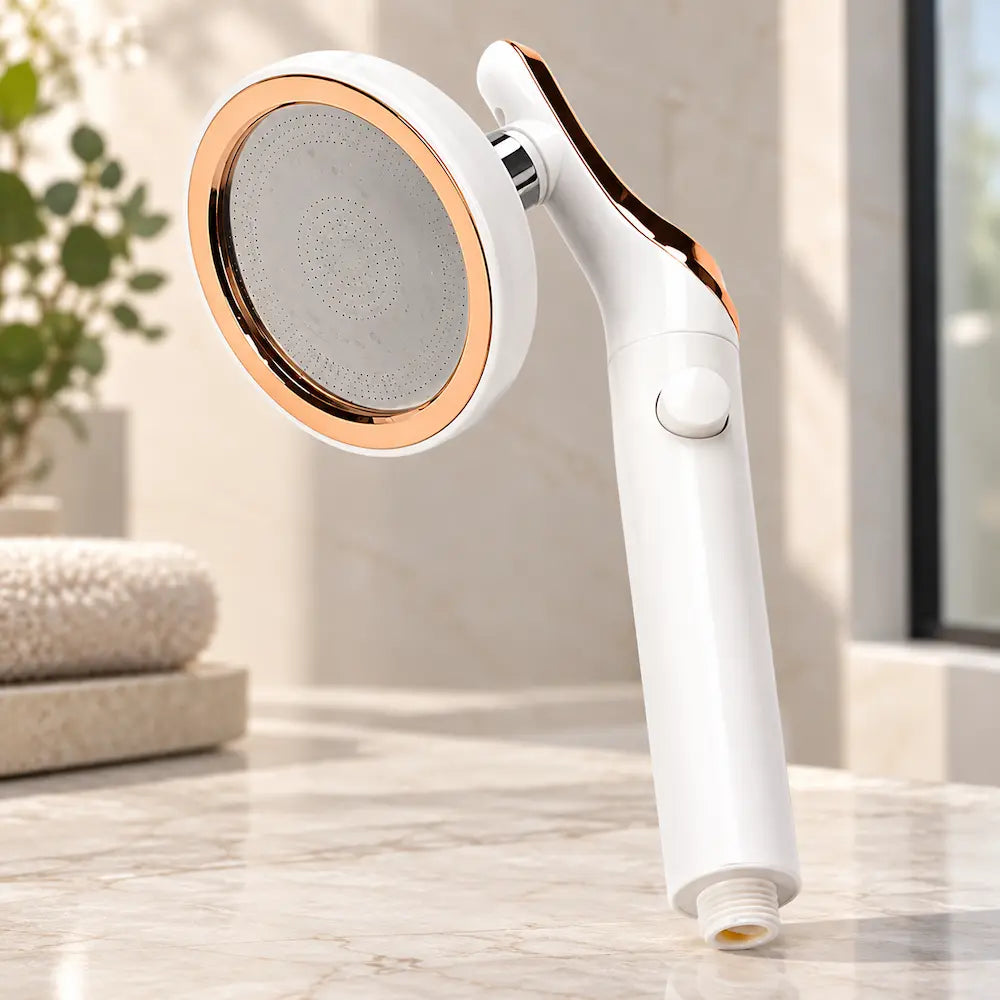 Pommeau de douche grand débit – Grand panneau avec arrêt instantané