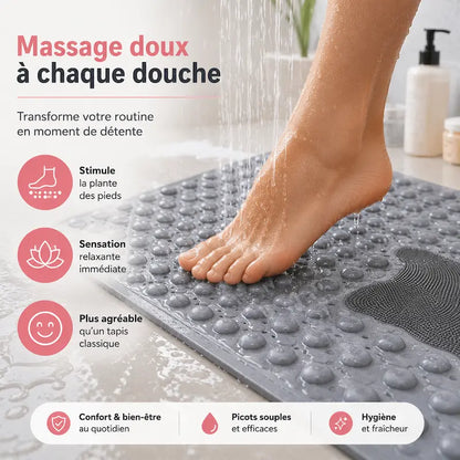 Tapis de douche massage lavable