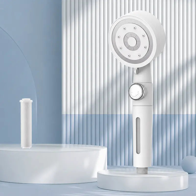 Pommeau de douche pressurisé 5 jets – Débit réglable