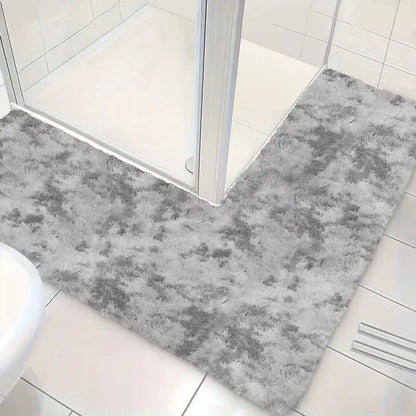 Tapis de bain en L
