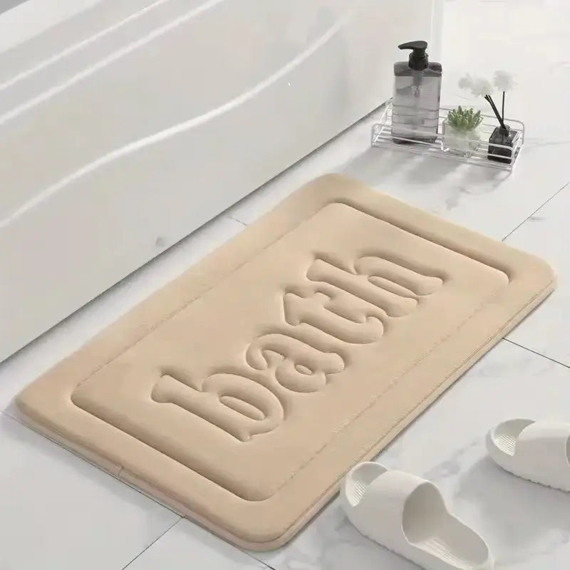 Tapis de bain flanelle épaisse 