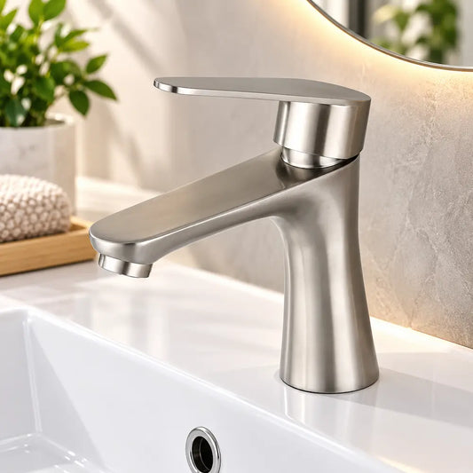 Robinet de lavabo inox 304 – Format compact pour eau froide
