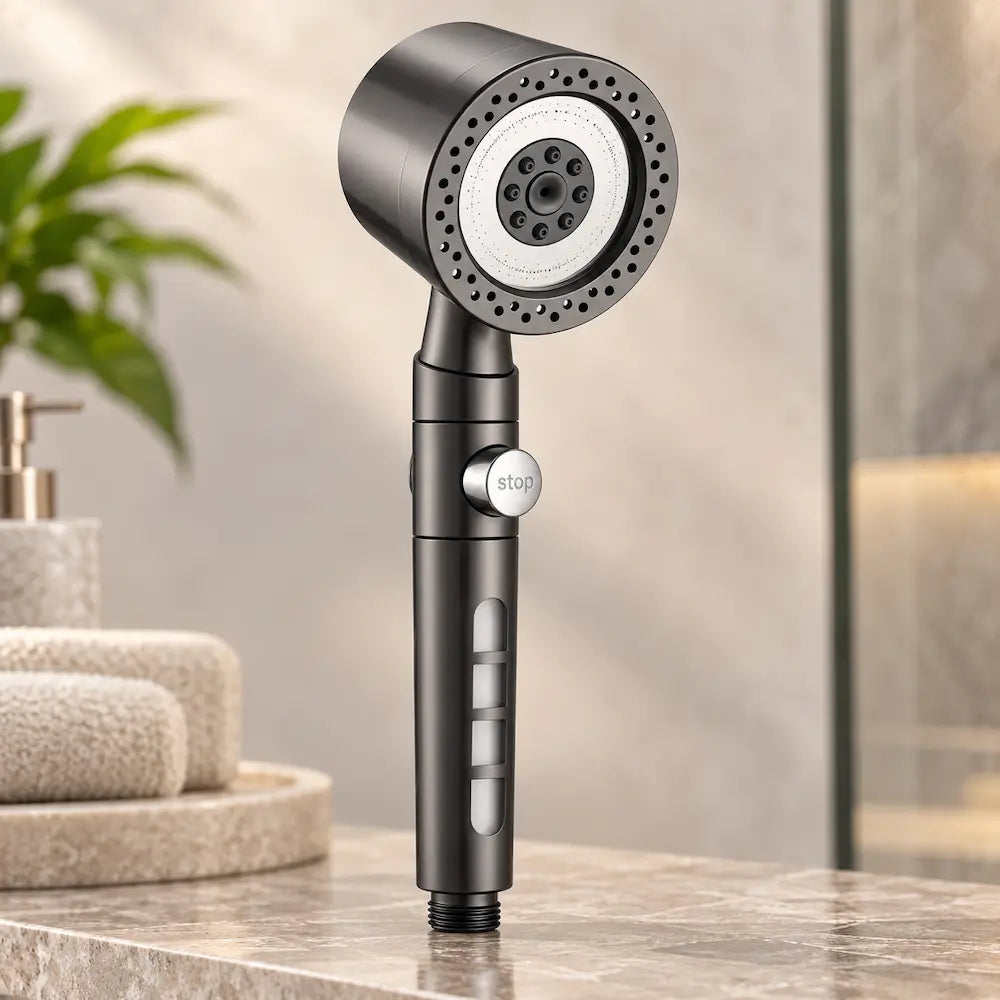 Pommeau de douche filtrant 5 modes – Haute pression économique
