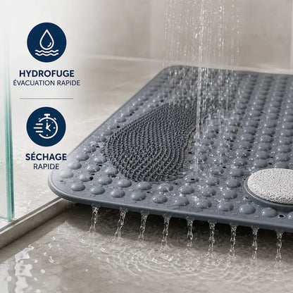 Tapis de douche hydrofuge frottant