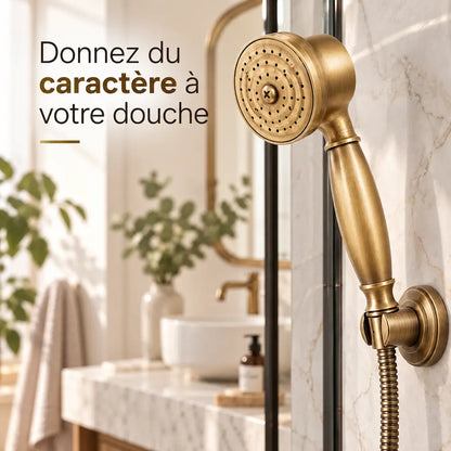 Pommeau de douche en laiton – Style rétro élégant