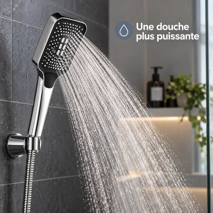 Pommeau de douche effet pluie 3 modes – Haute pression économique