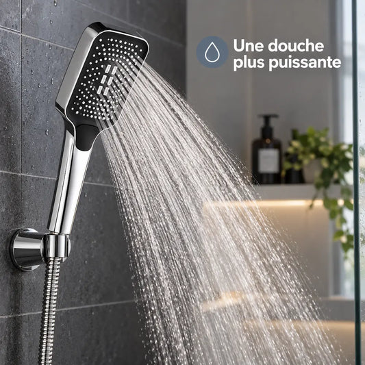 Pommeau de douche effet pluie 3 modes – Haute pression économique
