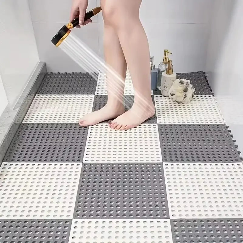 Ensemble tapis de douche drainant – Évacuation rapide de l’eau