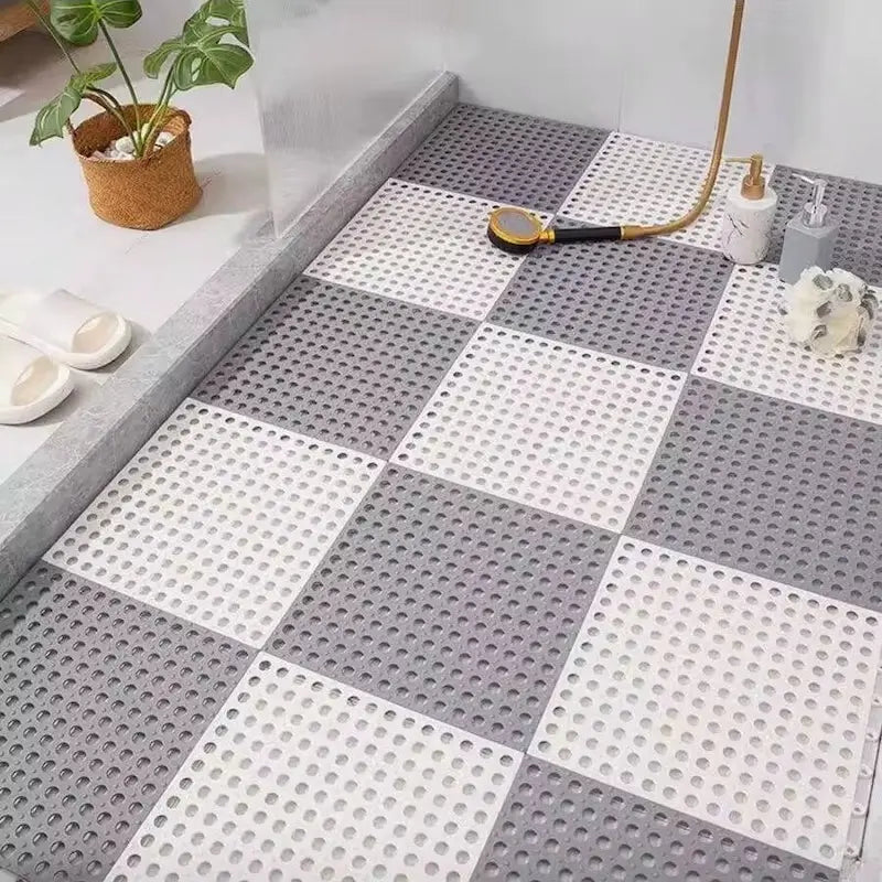 Ensemble tapis de douche drainant – Évacuation rapide de l’eau