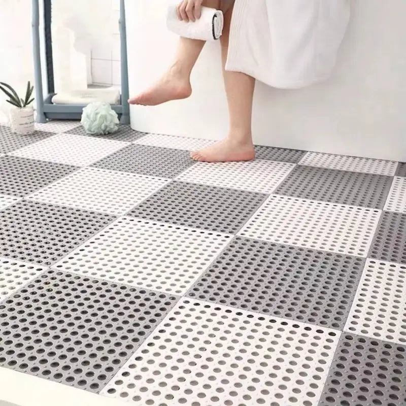 Ensemble tapis de douche drainant – Évacuation rapide de l’eau