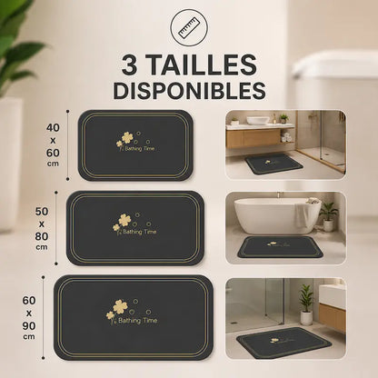 Tapis de bain diatomite gel de silice