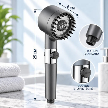 Pommeau de douche filtrant 4 modes – Massage purifiant