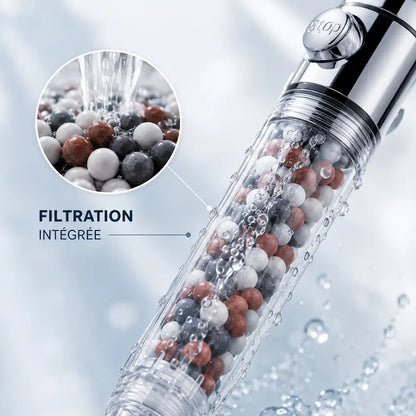 Pommeau de douche filtrant 3 modes – Haute pression purifiante