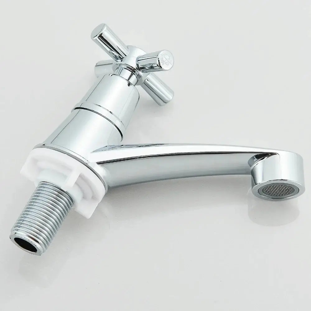 Robinet de lavabo chromé – Mitigeur traditionnel chaud & froid