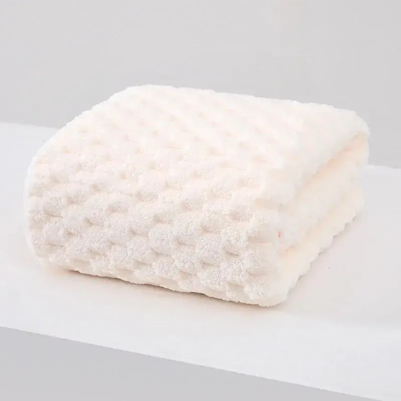 Serviette velours nuage corail - Super absorbante