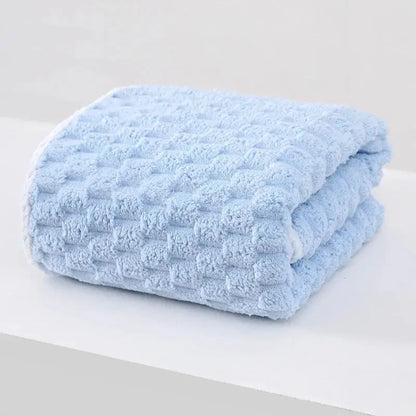 Serviette velours nuage corail - Super absorbante