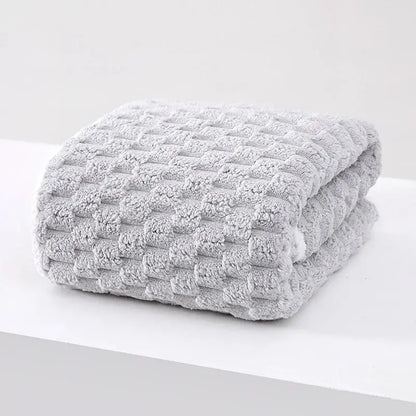 Serviette velours nuage corail - Super absorbante