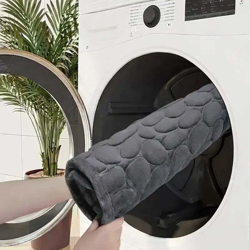 Tapis de bain 3D – Séchage Rapide & Antidérapant