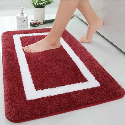 Tapis de bain absorbant épais – Douceur peluche antidérapante