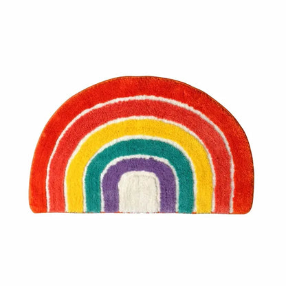 Tapis de bain arc-en-ciel - Absorbant décoratif