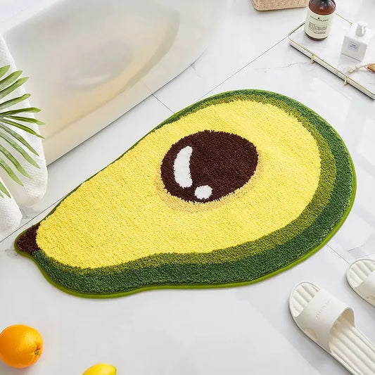 Tapis de bain avocat – Douceur fun antidérapante