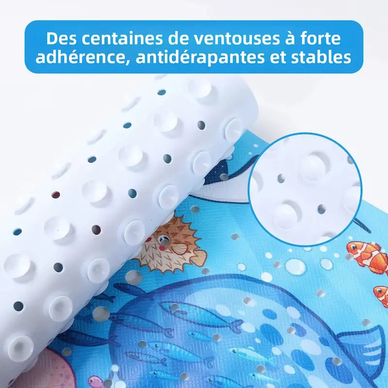 Tapis de bain bébé extra long – Antidérapant ludique