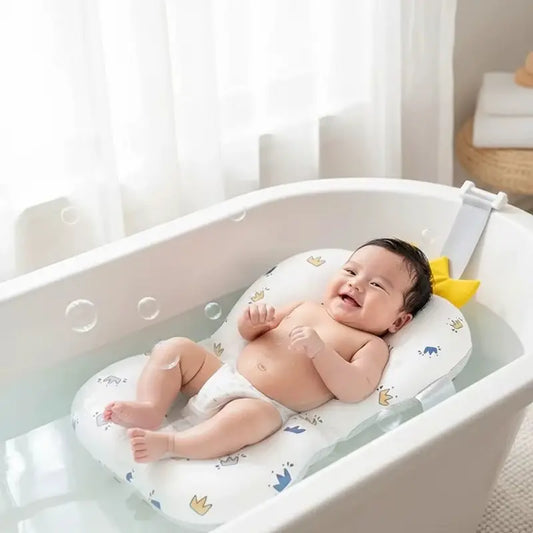 Tapis de bain bébé maille flottante – Soutien doux antidérapant