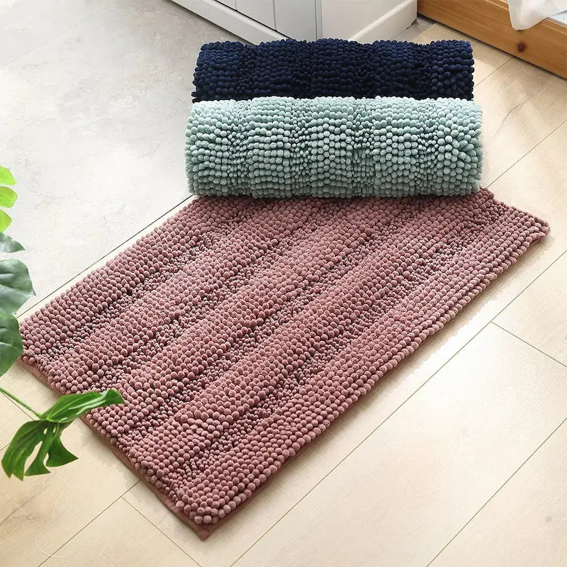 Tapis de bain chenille coordonné - Douceur absorbante