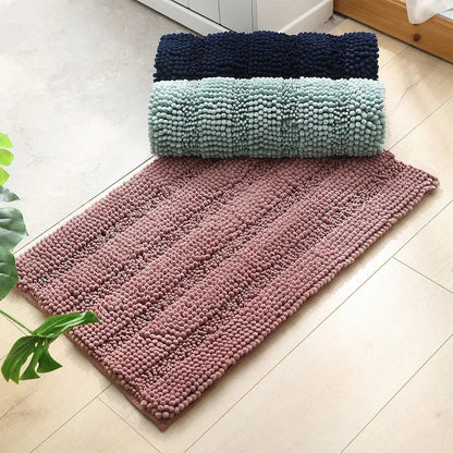 Tapis de bain chenille coordonné - Douceur absorbante