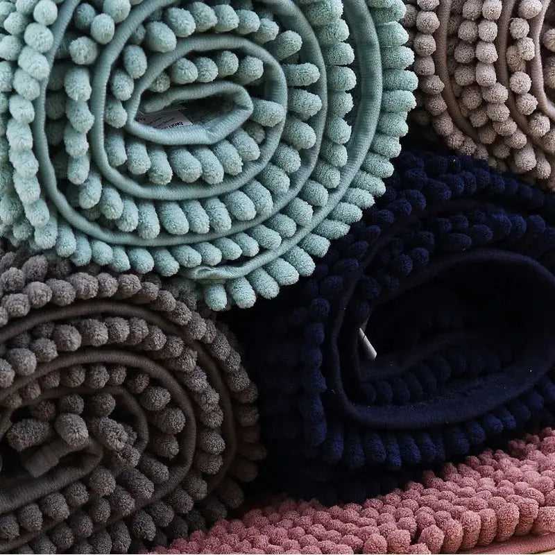 Tapis de bain chenille coordonné - Douceur absorbante