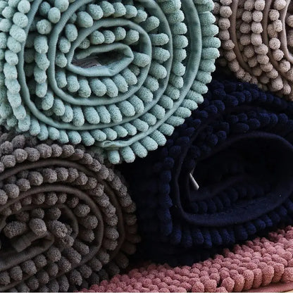 Tapis de bain chenille coordonné - Douceur absorbante