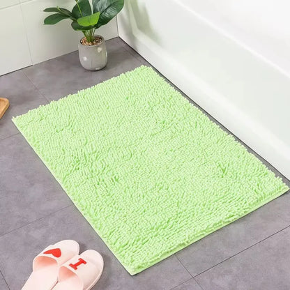 Tapis de bain chenille nordique – Absorption douce antidérapante