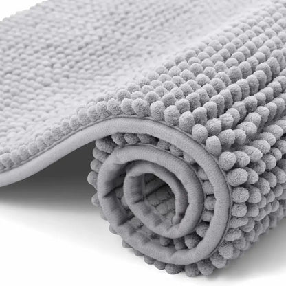 Tapis de bain chenille ultra doux – Absorbant antidérapant