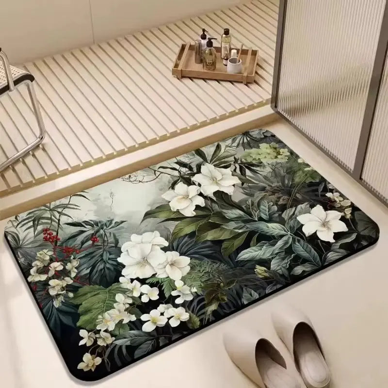 Tapis de bain diatomite absorbant – Antidérapant propre